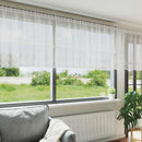 vidaXL Csipkés Függöny függönyökkel Fehér 80 x 600 cm Poliészter