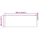 vidaXL Csipkés Függöny függönyökkel Fehér 200 x 600 cm Poliészter