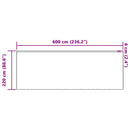 vidaXL Csipkés Függöny függönyökkel Fehér 220 x 600 cm Poliészter