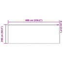 vidaXL Csipkés Függöny függönyökkel Fehér 240 x 600 cm Poliészter