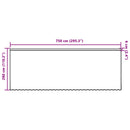 vidaXL Csipkés Függöny függönyökkel Fehér 280 x 750 cm Poliészter