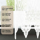 vidaXL Csipkés Függöny függönyökkel Fehér 900 x 100 cm Poliészter