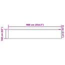 vidaXL Csipkés Függöny függönyökkel Fehér 160 x 900 cm Poliészter