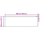 vidaXL Csipkés Függöny függönyökkel Fehér 300 x 900 cm Poliészter