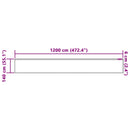 vidaXL Csipkés Függöny függönyökkel Fehér 1200 x 140 cm Poliészter