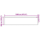 vidaXL Csipkés Függöny függönyökkel Fehér 260 x 1200 cm Poliészter