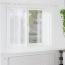 vidaXL Voile Függöny függönyökkel 2 pcs Fehér 175 x 140 cm Poliészter