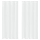 vidaXL Voile Függöny függönyökkel 2 pcs Fehér 225 x 140 cm Poliészter