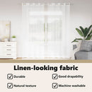 vidaXL Voile Függöny függönyökkel 2 pcs Fehér 245 x 140 cm Poliészter