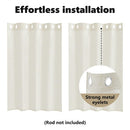 vidaXL Voile Függöny függönyökkel 2 pcs Krém 140 x 140 cm Poliészter