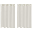 vidaXL Voile Függöny függönyökkel 2 pcs Krém 140 x 140 cm Poliészter