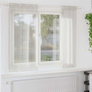 vidaXL Voile Függöny 2 db Krém 175 x 140 cm Poliészter