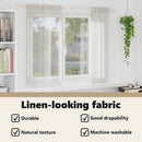 vidaXL Voile Függöny függönyökkel 2 pcs Krém 175 x 140 cm Poliészter