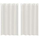 vidaXL Voile Függöny függönyökkel 2 pcs Krém 175 x 140 cm Poliészter