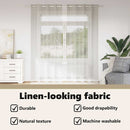 vidaXL Voile Függöny függönyökkel 2 pcs Krém 245 x 140 cm Poliészter