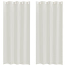 vidaXL Voile Függöny függönyökkel 2 pcs Krém 245 x 140 cm Poliészter