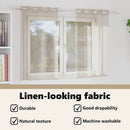 vidaXL Voile Függöny 2 pcs Homokszín 140 x 140 cm Poliészter