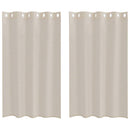 vidaXL Voile Függöny 2 pcs Homokszín 175 x 140 cm Poliészter