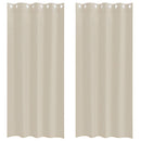 vidaXL Voile Függöny 2 pcs Homokszín 225 x 140 cm Poliészter