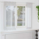 vidaXL Voile Függöny 2 db Világosszürke 175 x 140 cm Poliészter