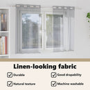 vidaXL Voile Függöny 2 pcs Sötétszürke 140 x 140 cm Poliészter