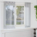 vidaXL Voile Függöny 2 db Sötétszürke 175 x 140 cm Poliészter