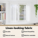 vidaXL Voile Függöny függönyökkel 2 pcs Fehér 175 x 140 cm Poliészter