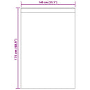 vidaXL Voile Függöny függönyökkel 2 pcs Fehér 175 x 140 cm Poliészter