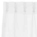 vidaXL Voile Függöny függönyökkel 2 pcs Fehér 225 x 140 cm Poliészter