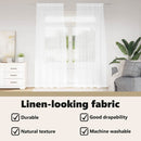 vidaXL Voile Függöny függönyökkel 2 pcs Fehér 225 x 140 cm Poliészter