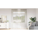vidaXL Voile Függöny függönyökkel 2 pcs Krém 245 x 140 cm Poliészter