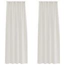 vidaXL Voile Függöny függönyökkel 2 pcs Krém 245 x 140 cm Poliészter