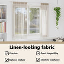 vidaXL Voile Függöny 2 db Homokszín 175 x 140 cm Poliészter