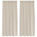 vidaXL Voile Függöny 2 db Homokszín 175 x 140 cm Poliészter