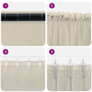 vidaXL Voile Függöny 2 pcs Homokszín 245 x 140 cm Poliészter