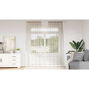 vidaXL Voile Függöny 2 pcs Homokszín 245 x 140 cm Poliészter