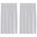 vidaXL Voile Függöny 2 pcs Világosszürke 140 x 140 cm Poliészter