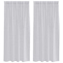 vidaXL Voile Függöny 2 pcs Világosszürke 175 x 140 cm Poliészter