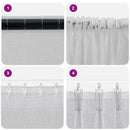vidaXL Voile Függöny 2 pcs Világosszürke 245 x 140 cm Poliészter