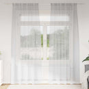 vidaXL Voile Függöny 2 pcs Világosszürke 245 x 140 cm Poliészter