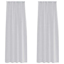 vidaXL Voile Függöny 2 pcs Világosszürke 245 x 140 cm Poliészter
