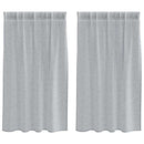 vidaXL Voile Függöny 2 pcs Sötétszürke 140 x 140 cm Poliészter