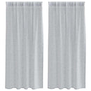 vidaXL Voile Függöny 2 db Sötétszürke 175 x 140 cm Poliészter