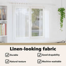 vidaXL Voile Függöny függönyökkel 2 pcs Fehér 175 x 140 cm Poliészter