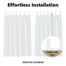 vidaXL Voile Függöny függönyökkel 2 pcs Fehér 175 x 140 cm Poliészter