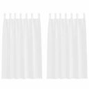 vidaXL Voile Függöny függönyökkel 2 pcs Fehér 175 x 140 cm Poliészter