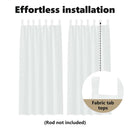 vidaXL Voile Függöny függönyökkel 2 pcs Fehér 225 x 140 cm Poliészter
