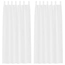 vidaXL Voile Függöny függönyökkel 2 pcs Fehér 245 x 140 cm Poliészter