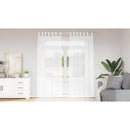 vidaXL Voile Függöny függönyökkel 2 pcs Fehér 260 x 140 cm Poliészter