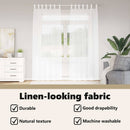 vidaXL Voile Függöny függönyökkel 2 pcs Fehér 260 x 140 cm Poliészter